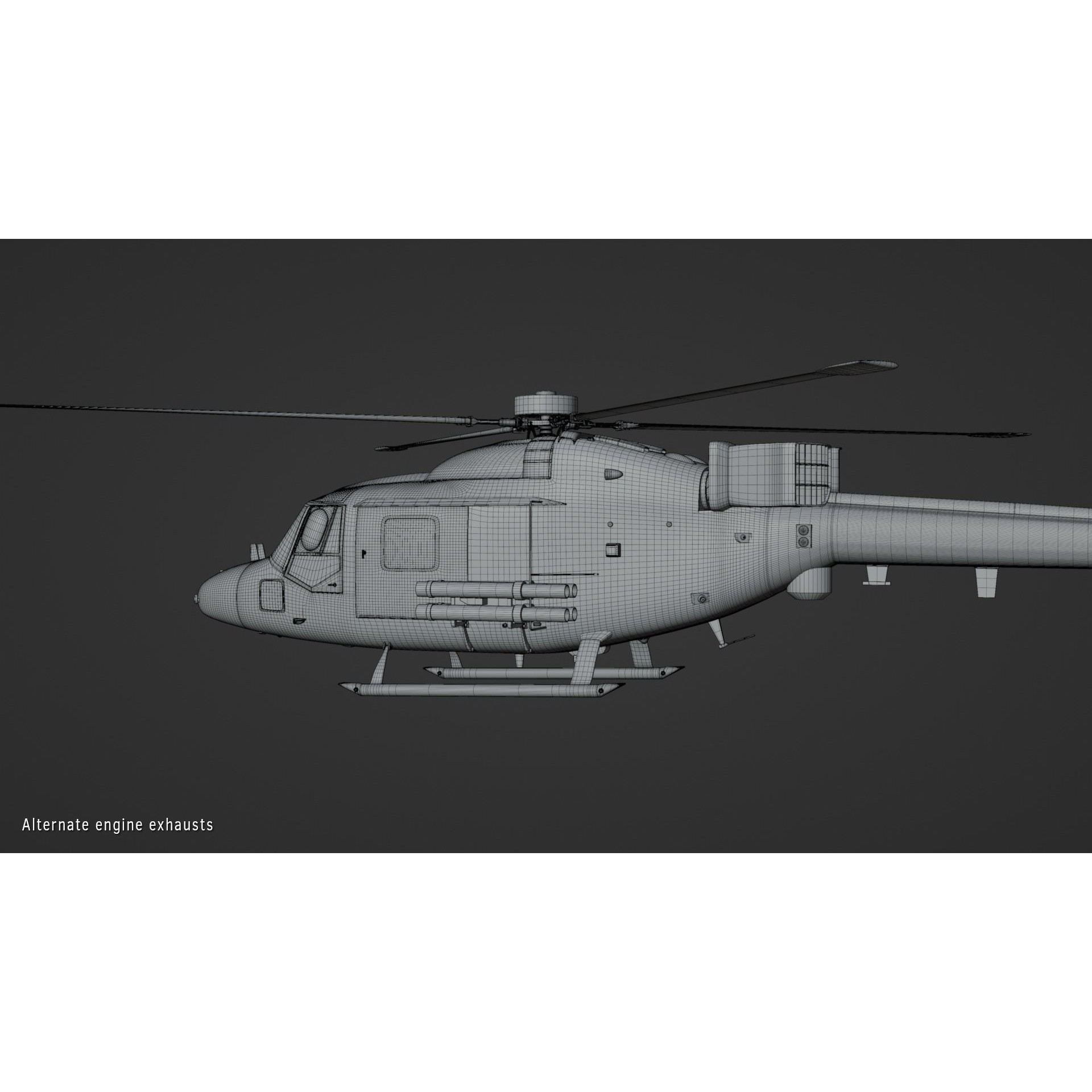 Westland Lynx AH7 - Rigged PBR Game-Ready 3D Model - View 7