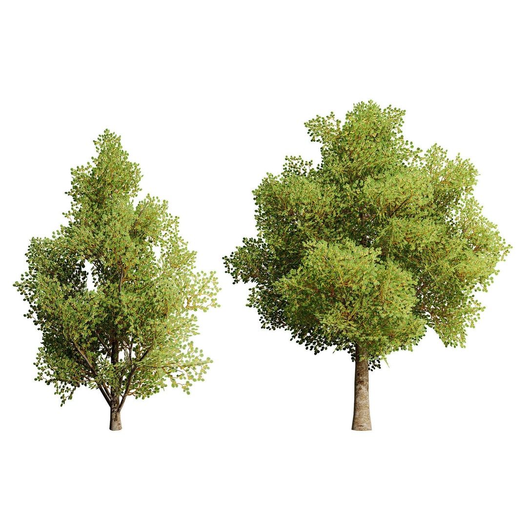 Low Poly Fruit Tree Pack 3D Model – Game Ready Variety, FBX, PBR - View 10