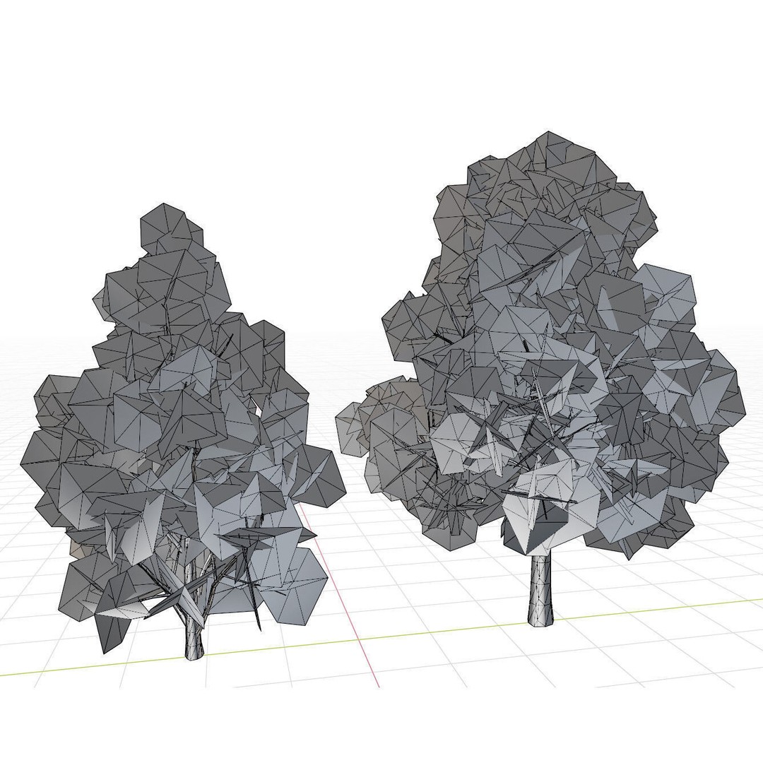 Low Poly Fruit Tree Pack 3D Model – Game Ready Variety, FBX, PBR - View 28