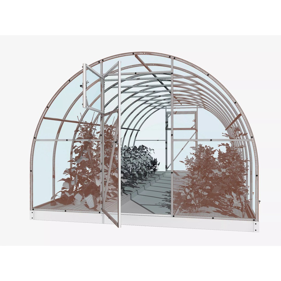 Greenhouse 3D Model – Realistic Exterior Asset, FBX & OBJ - View 24
