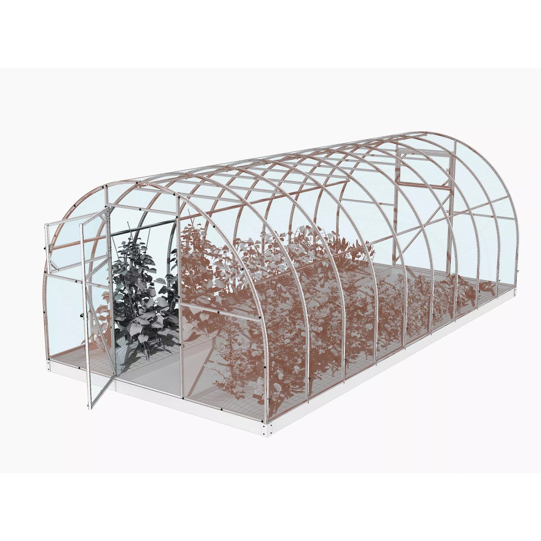 Greenhouse 3D Model – Realistic Exterior Asset, FBX & OBJ - View 27