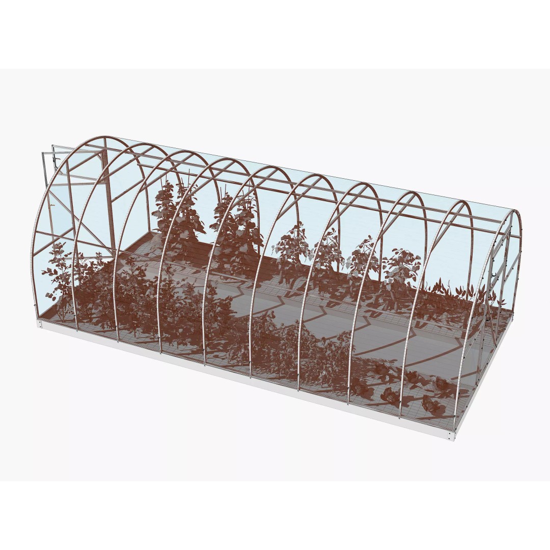 Greenhouse 3D Model – Realistic Exterior Asset, FBX & OBJ - View 28