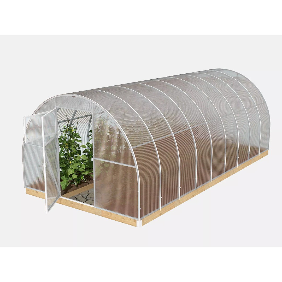 Greenhouse 3D Model – Realistic Exterior Asset, FBX & OBJ - View 3