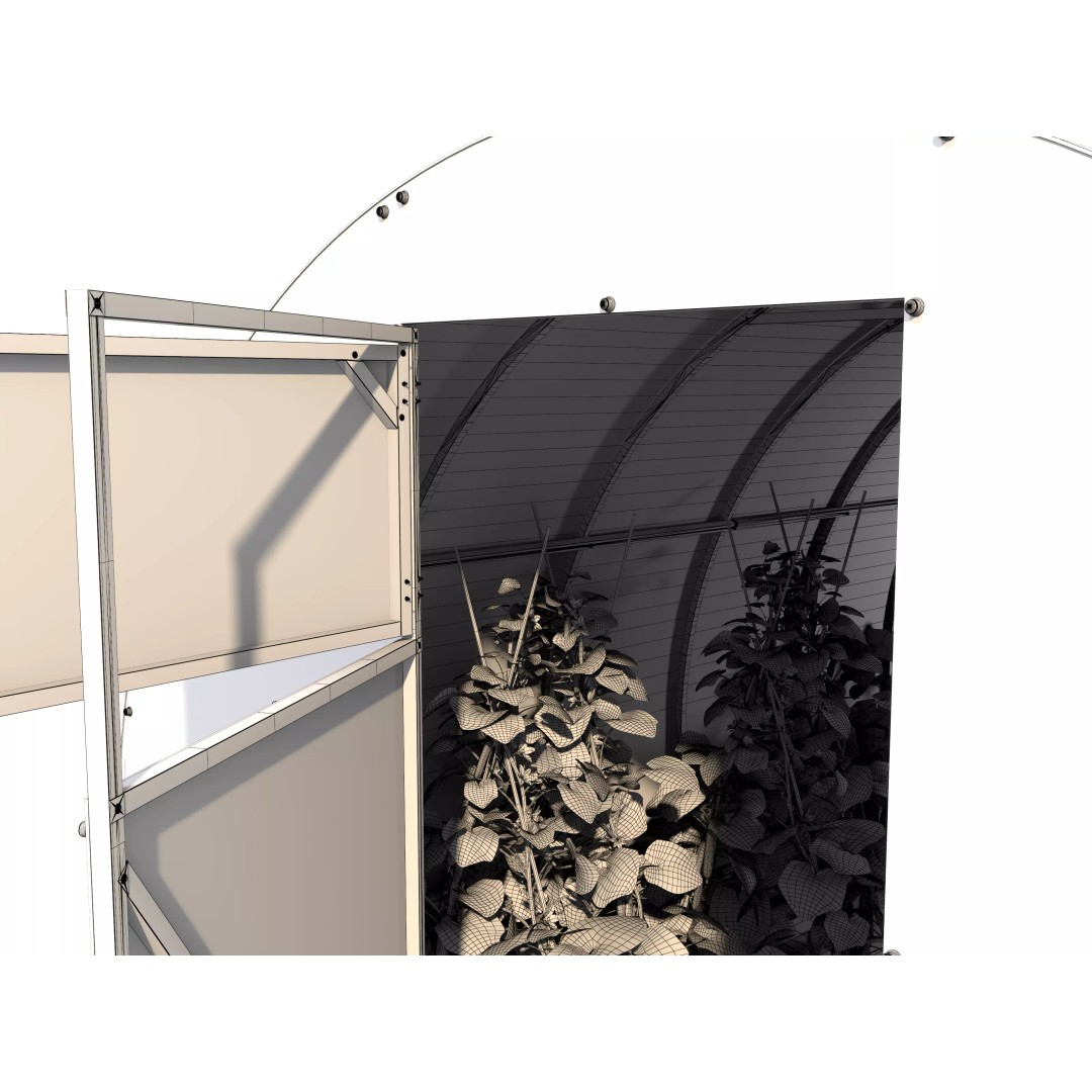 Greenhouse 3D Model – Realistic Exterior Asset, FBX & OBJ - View 35