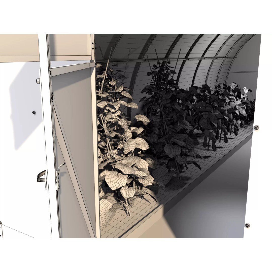 Greenhouse 3D Model – Realistic Exterior Asset, FBX & OBJ - View 36