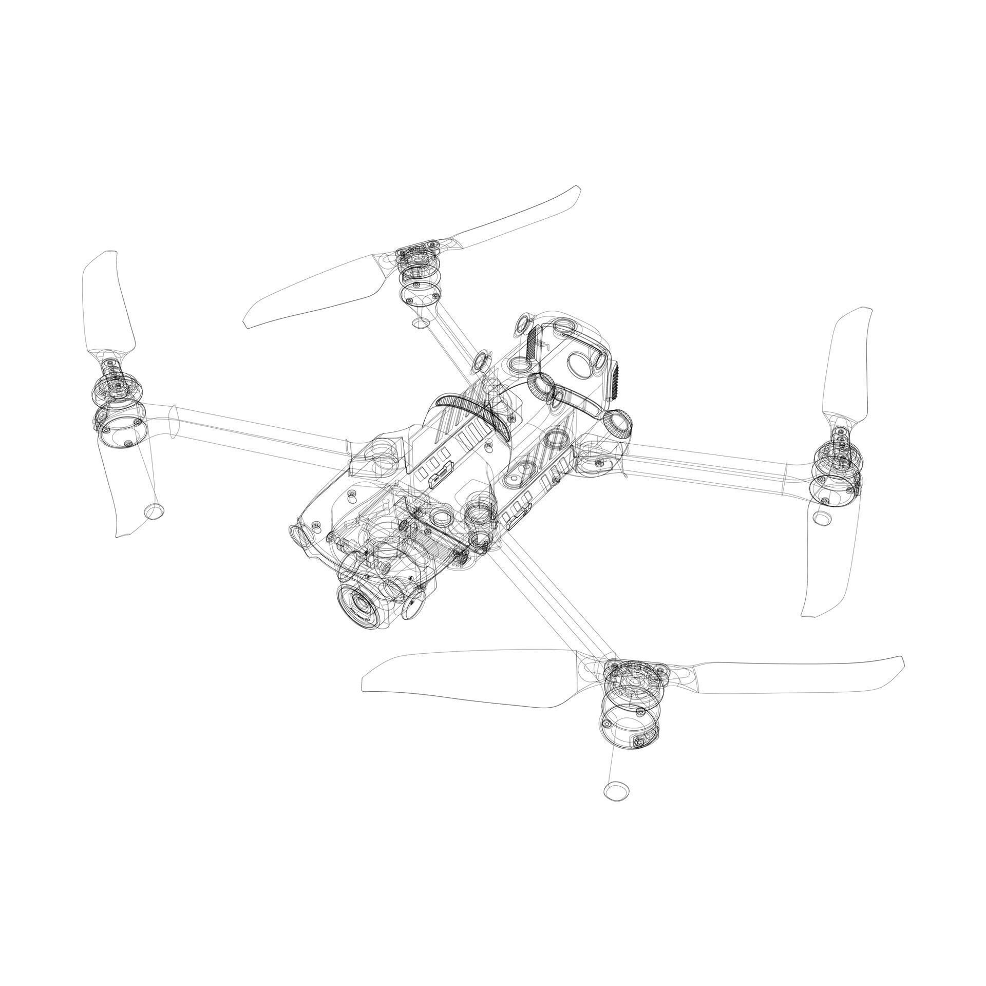 Autel Robotics Evo II Pro V3 - Game-Ready 3D Model