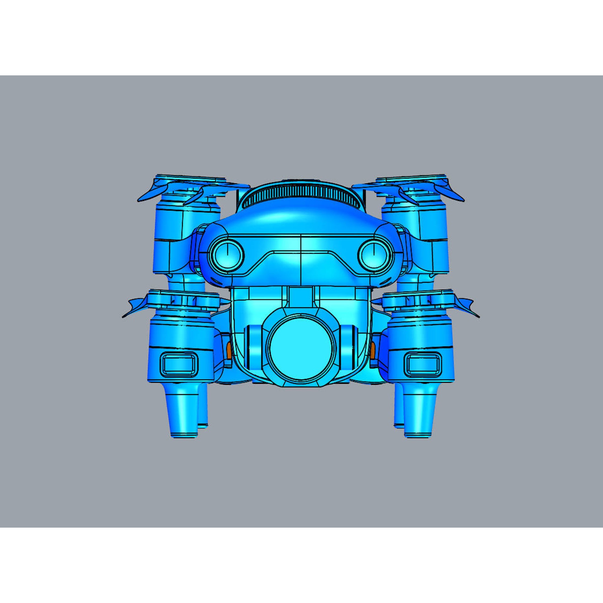 Autel Robotics Evo II Pro V3 - Game-Ready 3D Model - View 18