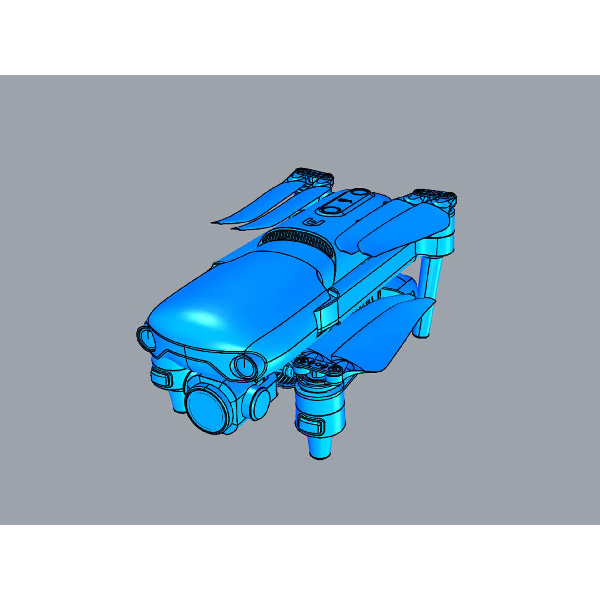 Autel Robotics Evo II Pro V3 - Game-Ready 3D Model - View 19