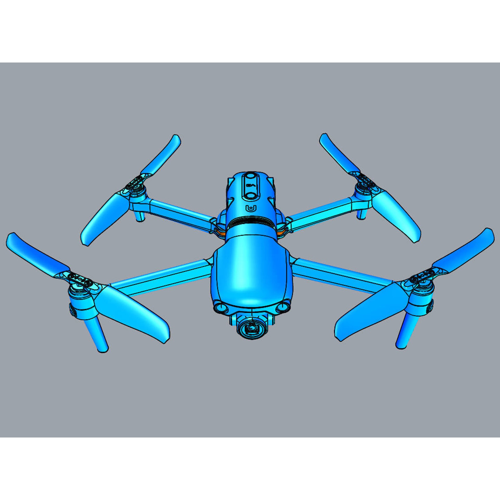 Autel Robotics Evo II Pro V3 - Game-Ready 3D Model - View 20