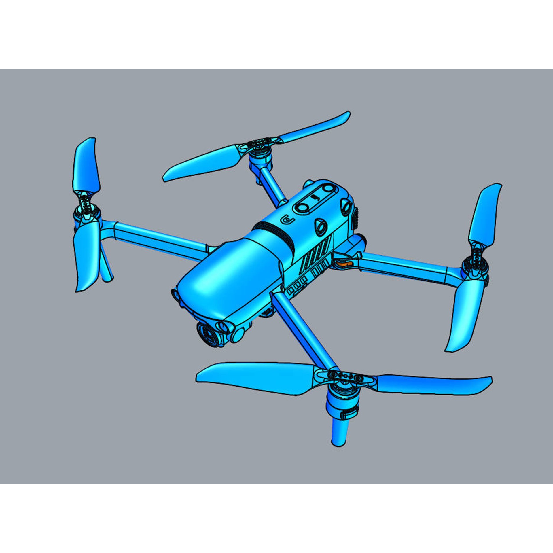 Autel Robotics Evo II Pro V3 - Game-Ready 3D Model - View 21