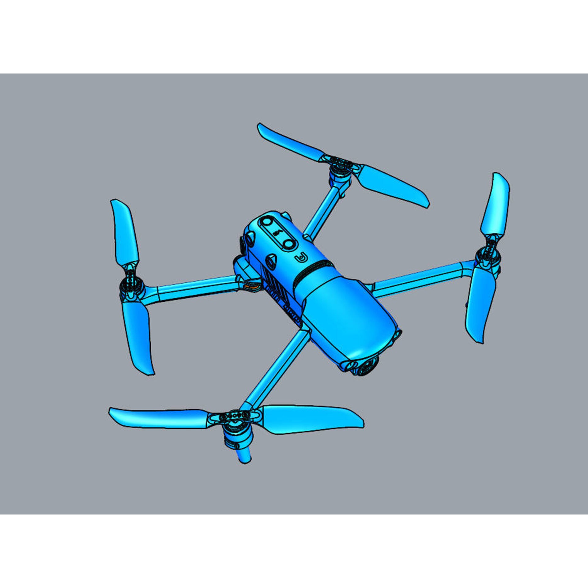 Autel Robotics Evo II Pro V3 - Game-Ready 3D Model - View 22