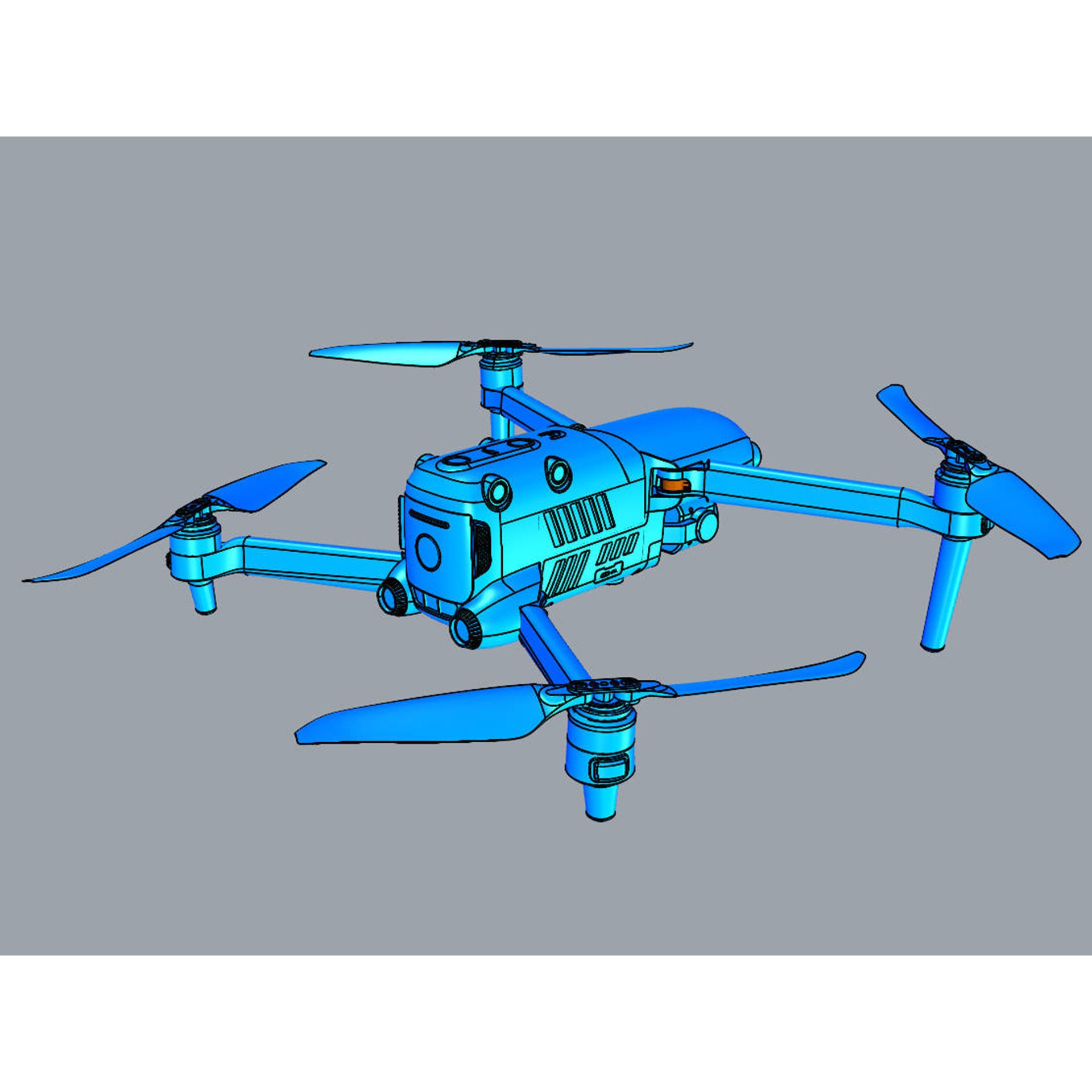 Autel Robotics Evo II Pro V3 - Game-Ready 3D Model - View 23