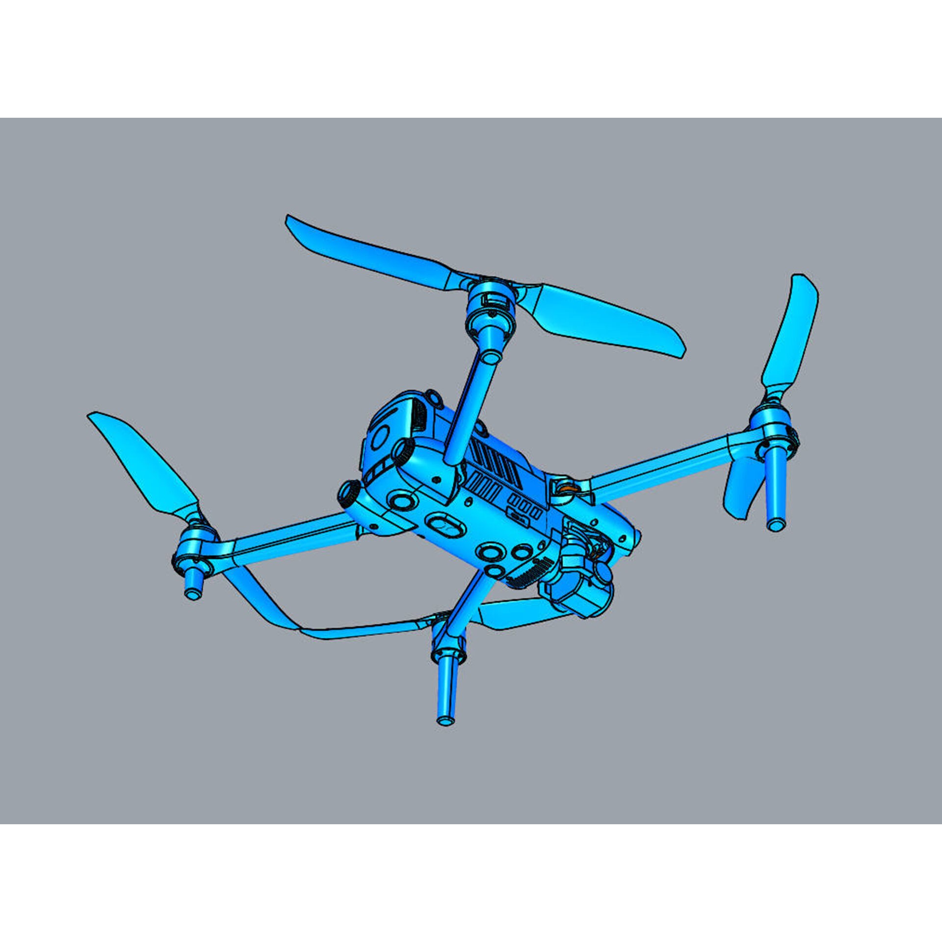 Autel Robotics Evo II Pro V3 - Game-Ready 3D Model - View 24