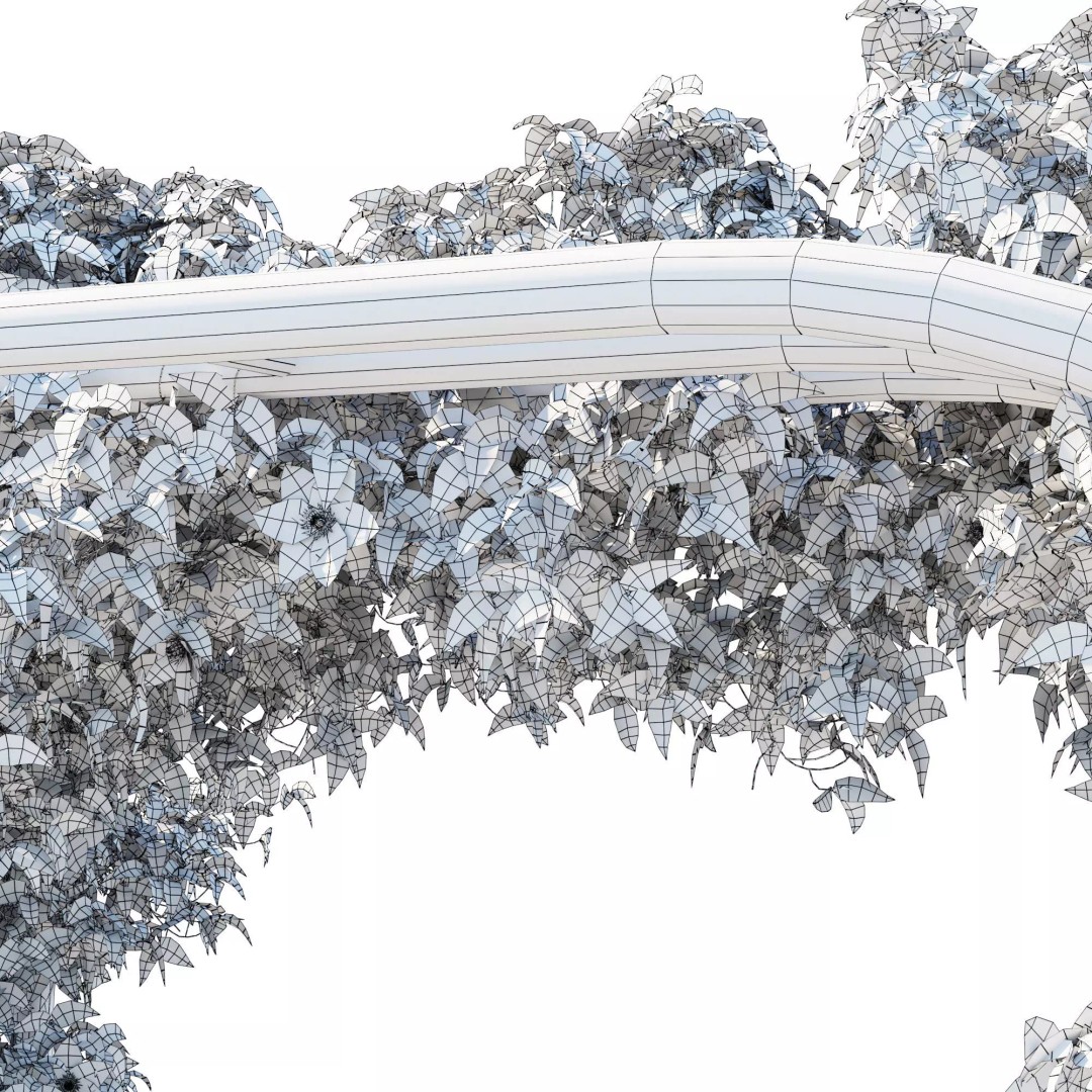 Clematis Vines 3D Model – High Poly PBR Asset for Garden Design - View 8