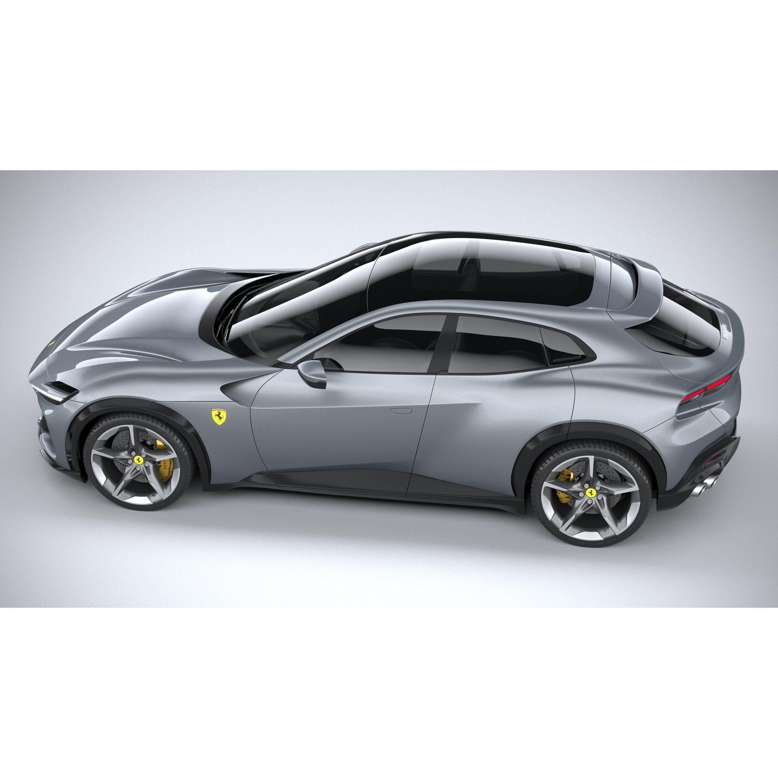 Ferrari Purosangue 2023 - High-Poly 3D Model - View 11