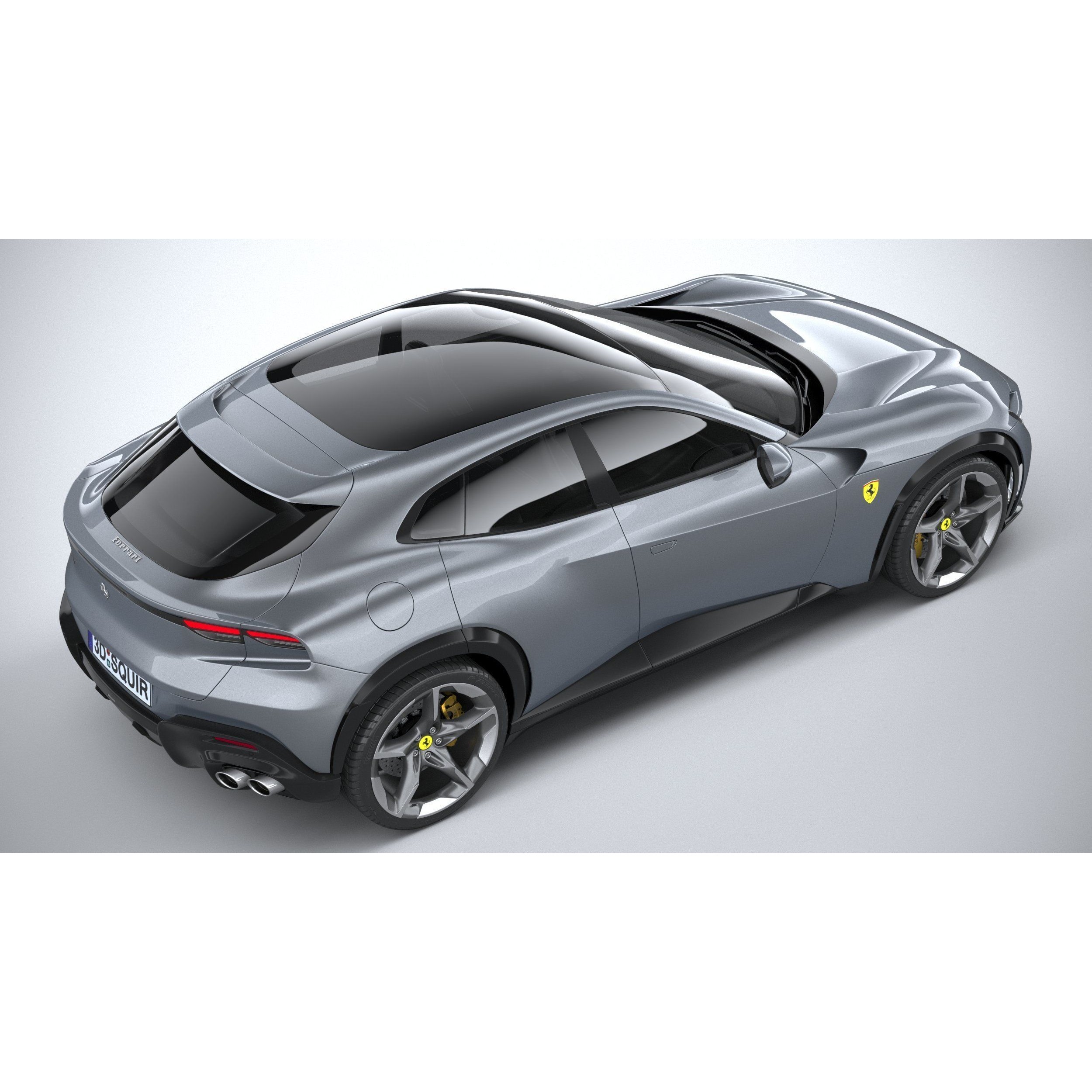 Ferrari Purosangue 2023 - High-Poly 3D Model - View 12