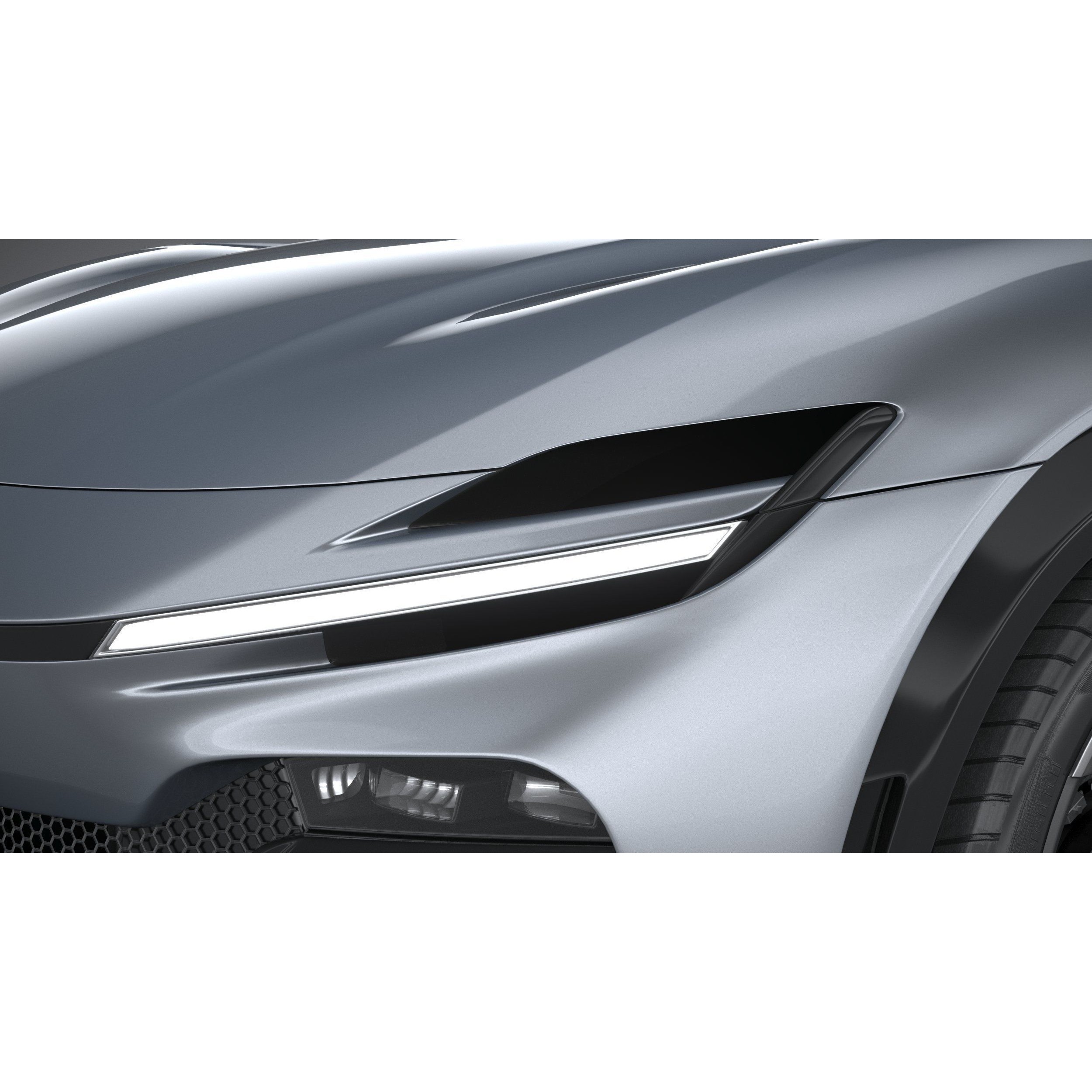 Ferrari Purosangue 2023 - High-Poly 3D Model - View 16