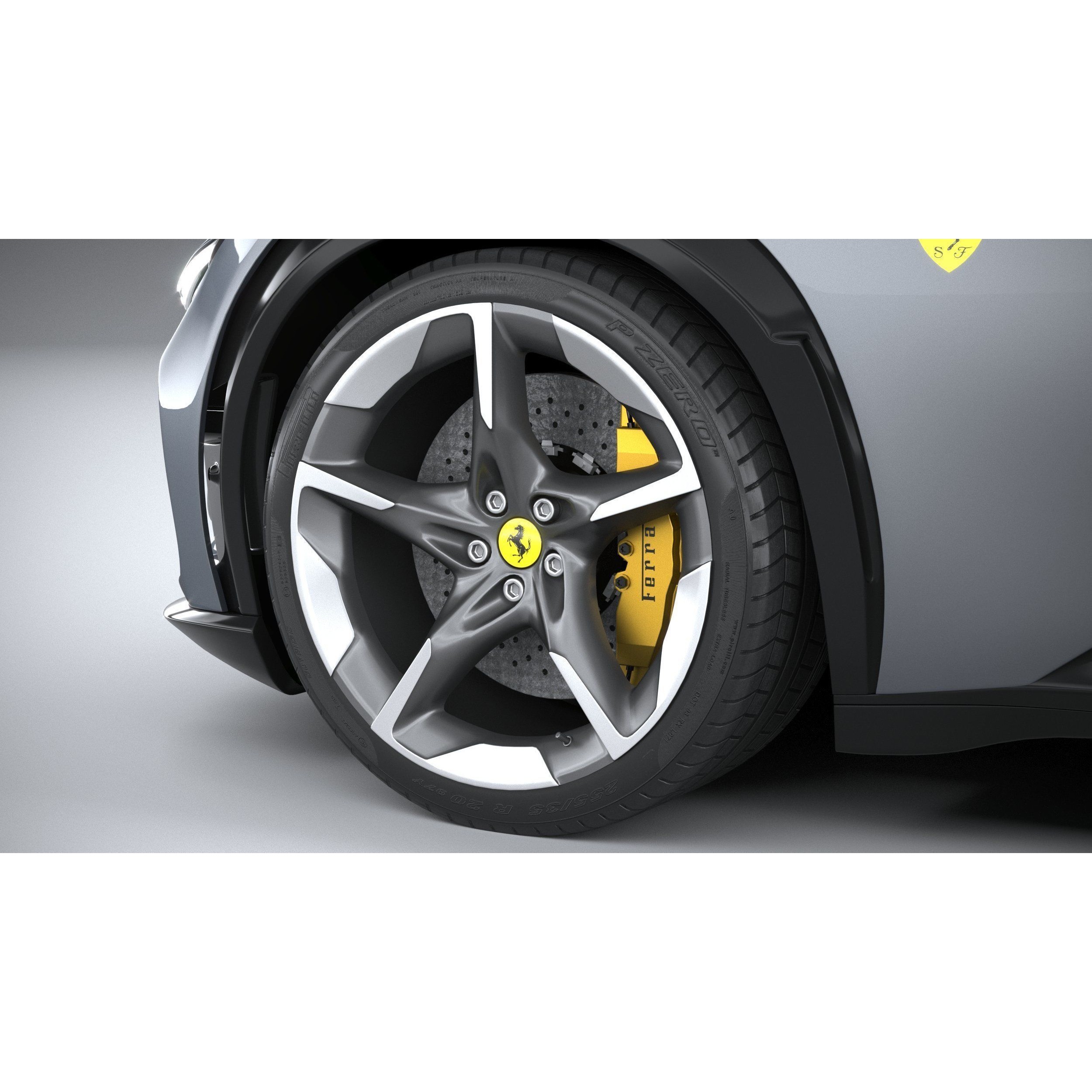 Ferrari Purosangue 2023 - High-Poly 3D Model - View 18