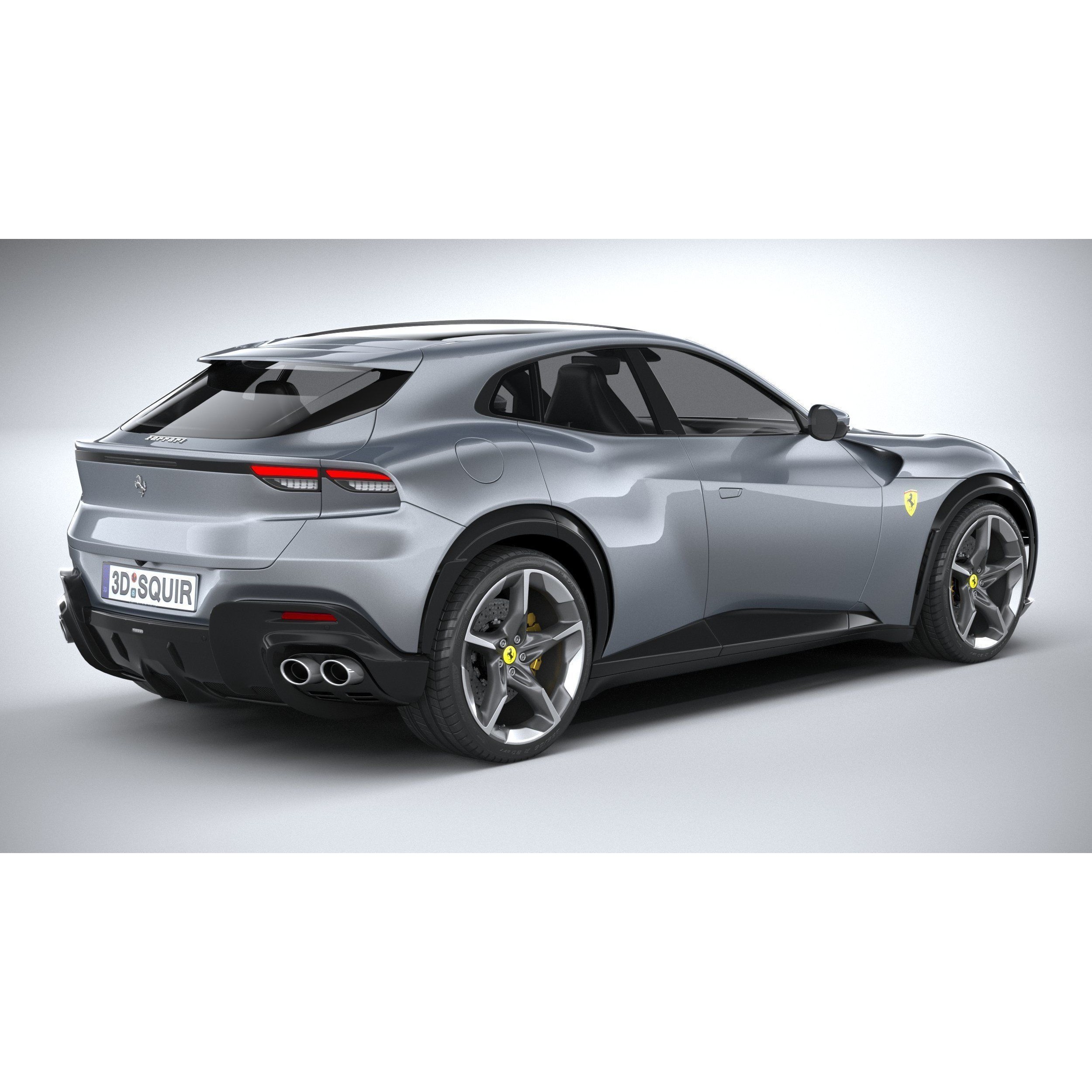 Ferrari Purosangue 2023 - High-Poly 3D Model - View 19