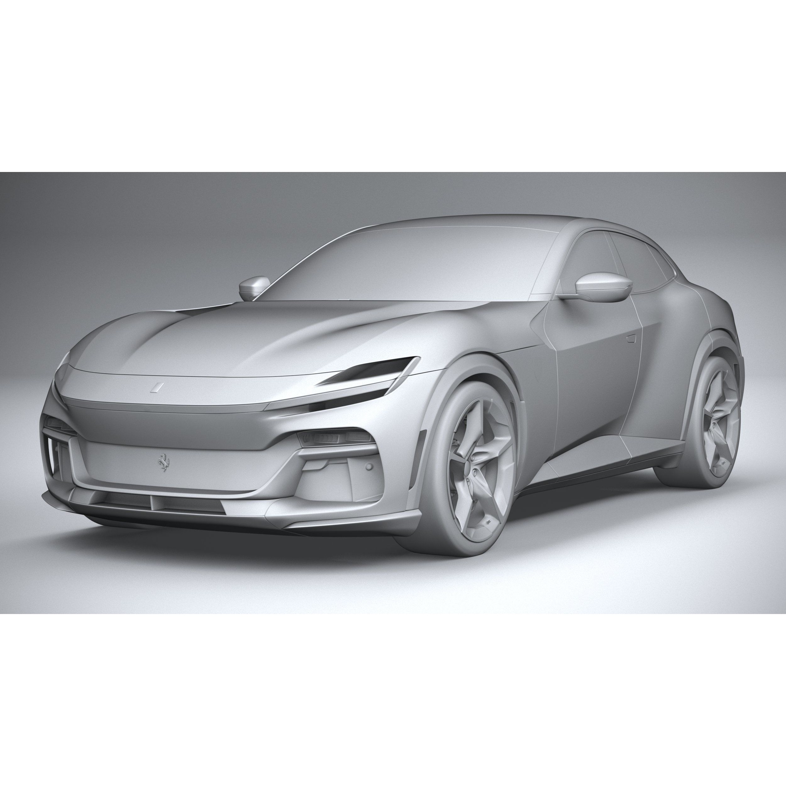 Ferrari Purosangue 2023 - High-Poly 3D Model - View 22