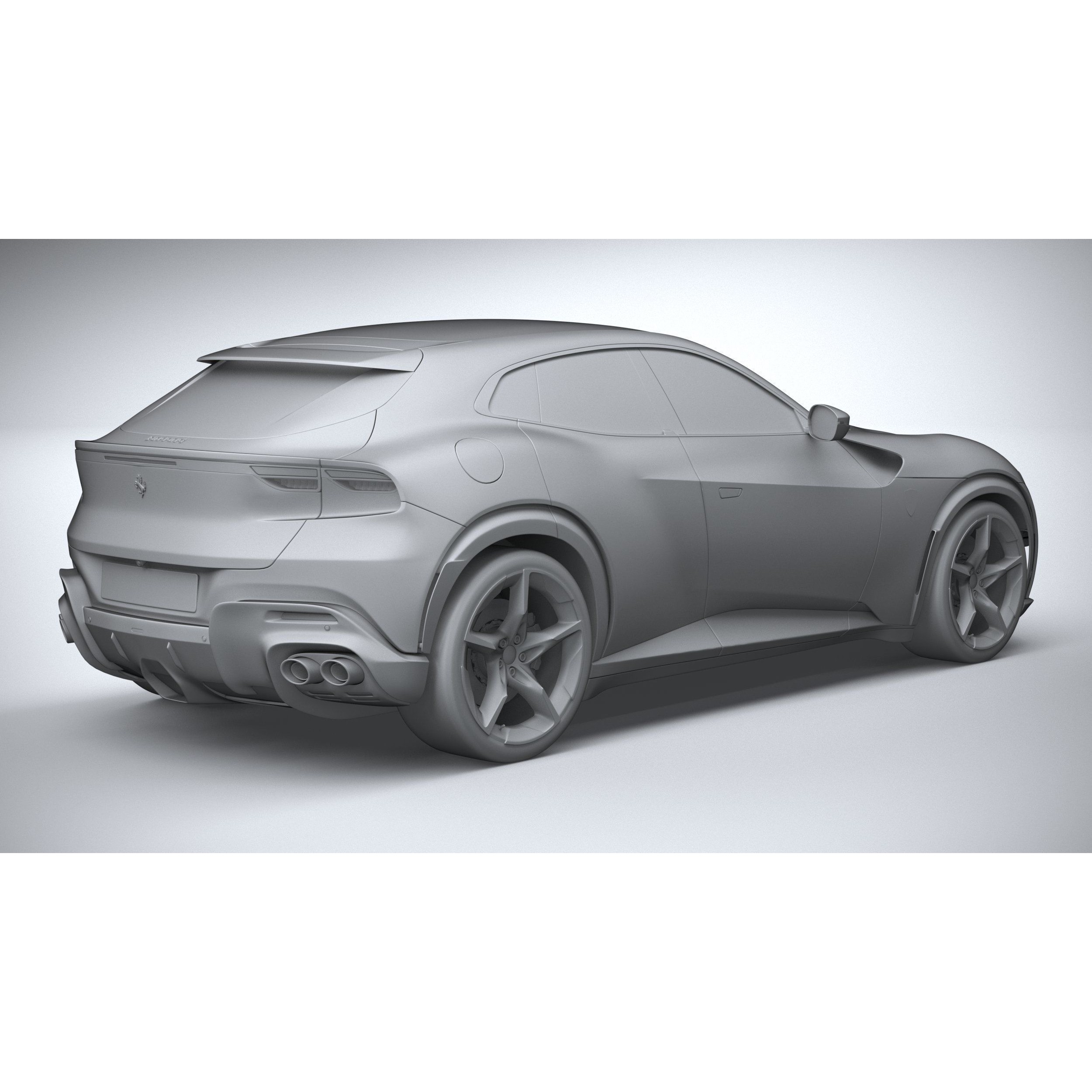 Ferrari Purosangue 2023 - High-Poly 3D Model - View 27