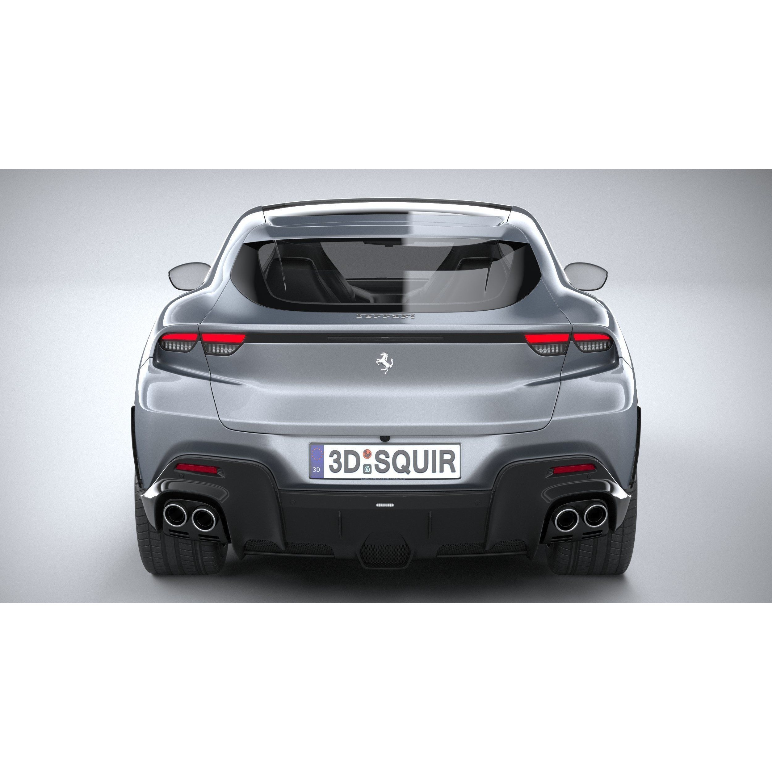 Ferrari Purosangue 2023 - High-Poly 3D Model - View 6