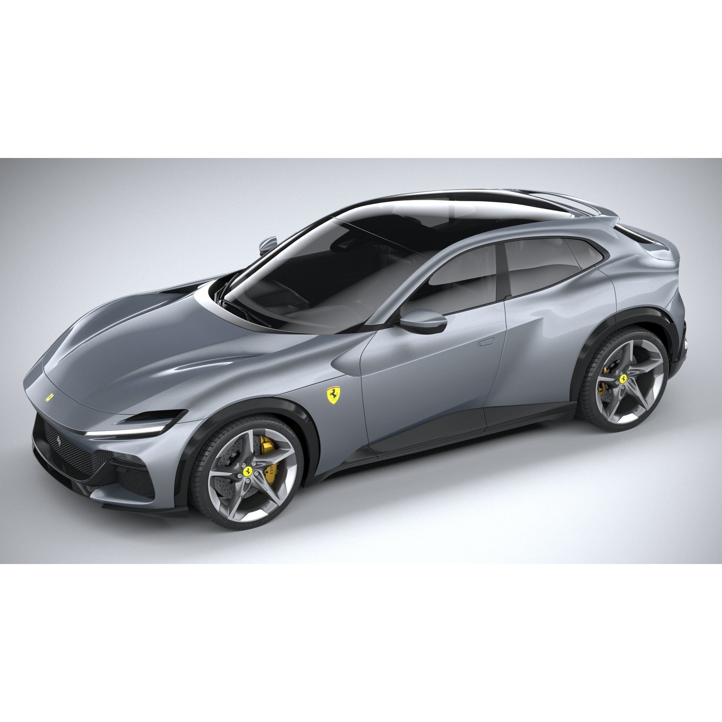 Ferrari Purosangue 2023 - High-Poly 3D Model - View 9