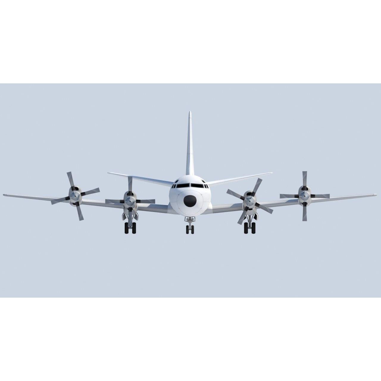 Lockheed L-188 Electra - Low-Poly Game-Ready 3D Model - View 10