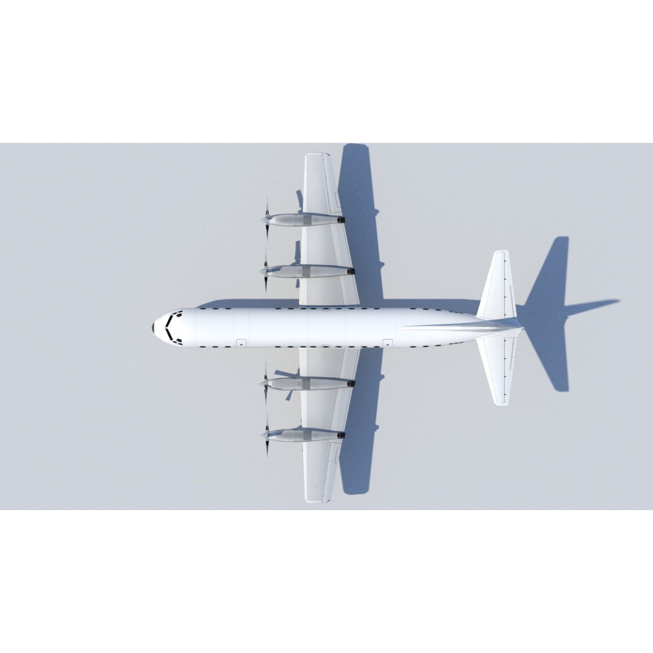 Lockheed L-188 Electra - Low-Poly Game-Ready 3D Model - View 12