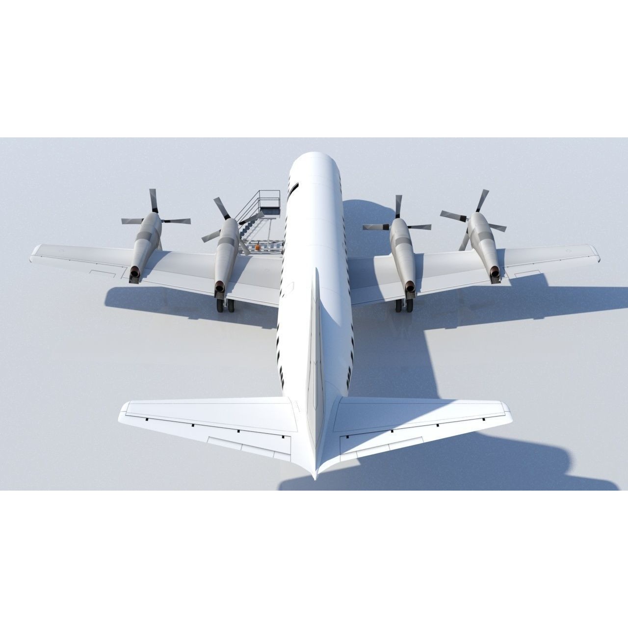 Lockheed L-188 Electra - Low-Poly Game-Ready 3D Model - View 5