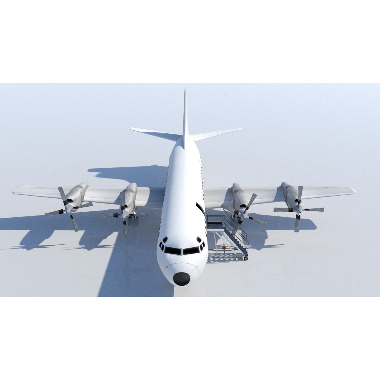 Lockheed L-188 Electra - Low-Poly Game-Ready 3D Model - View 9