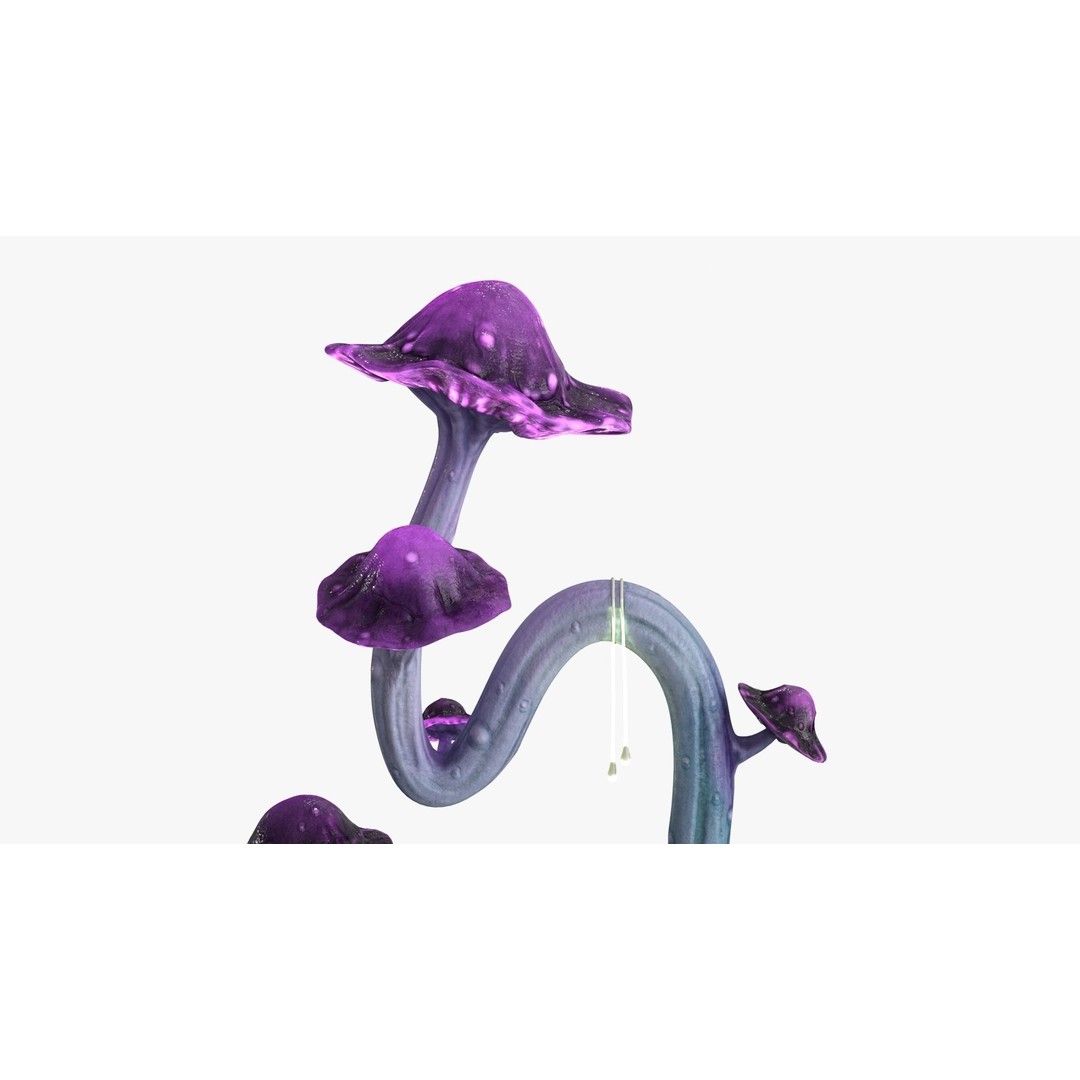 Magic Mushroom 3D Model – Low Poly Fantasy Plant, FBX & Blender - View 19