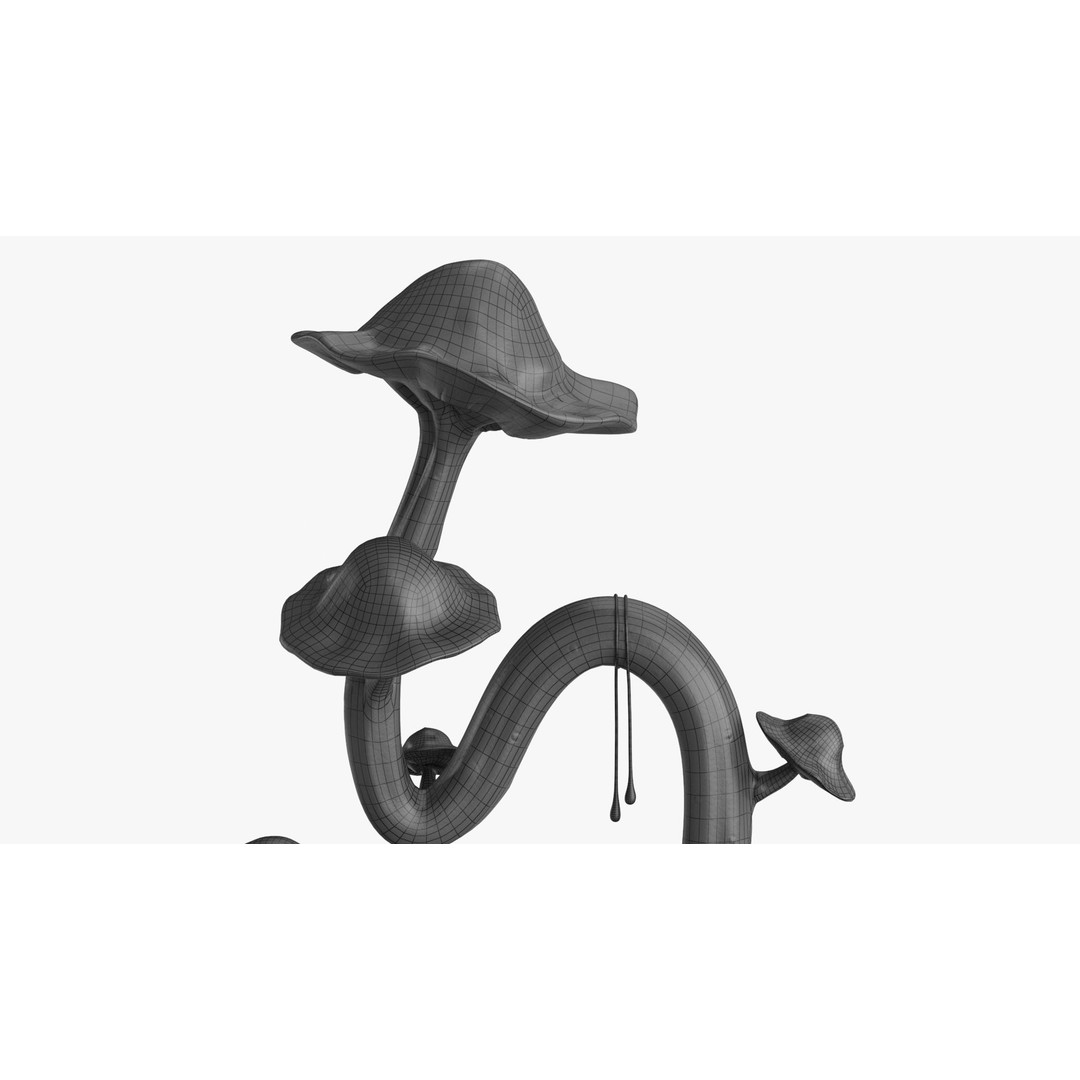 Magic Mushroom 3D Model – Low Poly Fantasy Plant, FBX & Blender - View 27