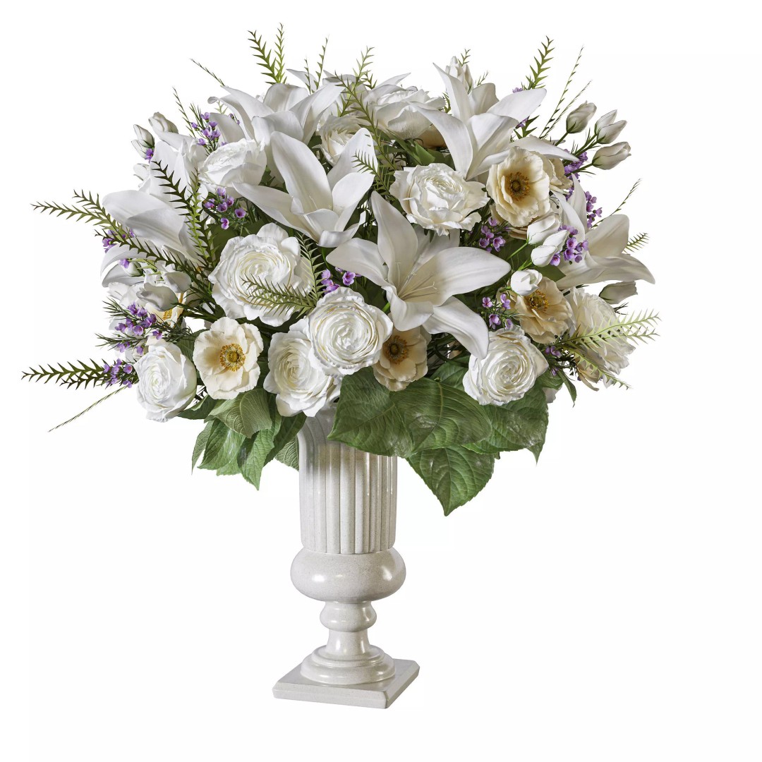 Flower Set 128 3D Model – High Poly Bouquet with FBX & OBJ Formats - View 4