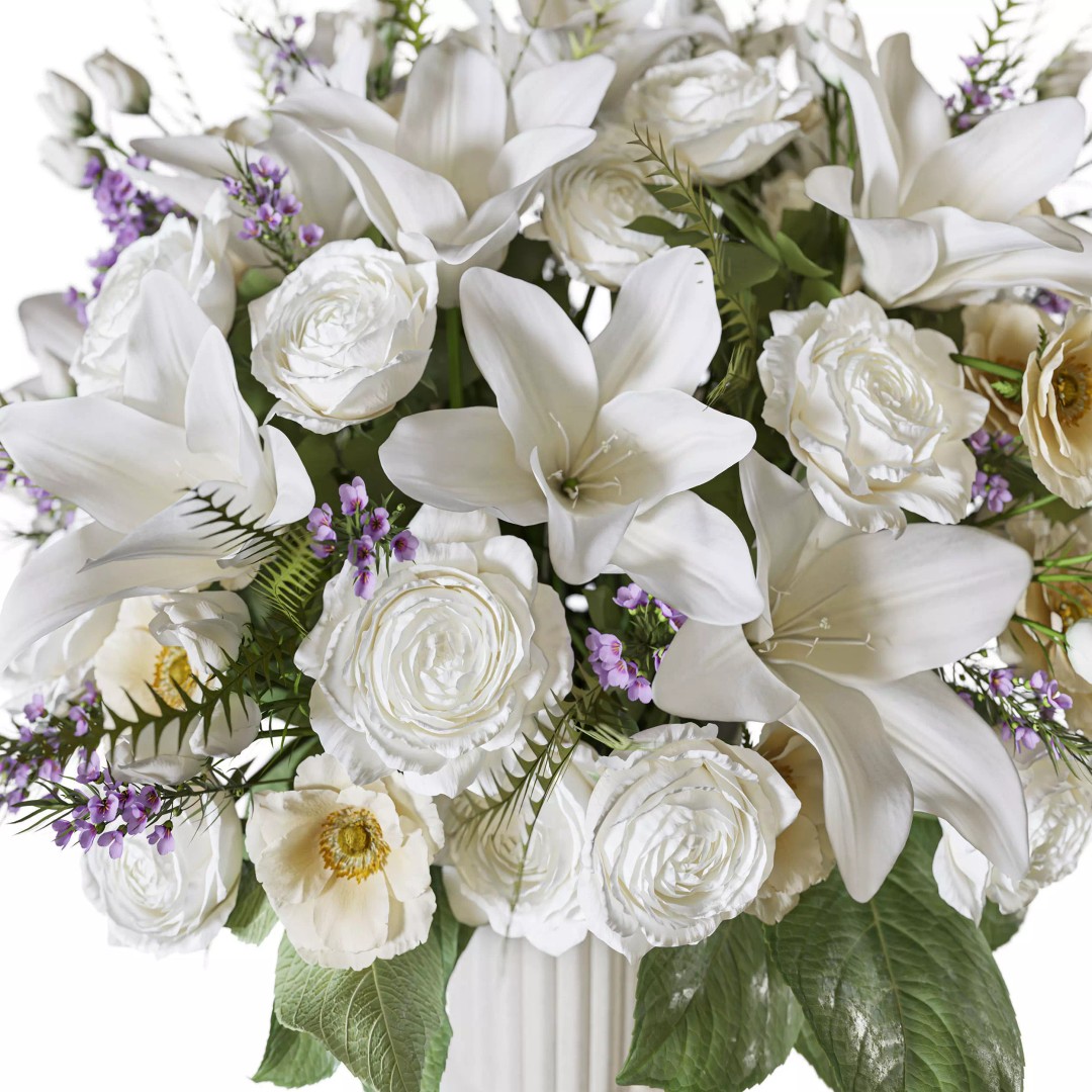 Flower Set 128 3D Model – High Poly Bouquet with FBX & OBJ Formats - View 5