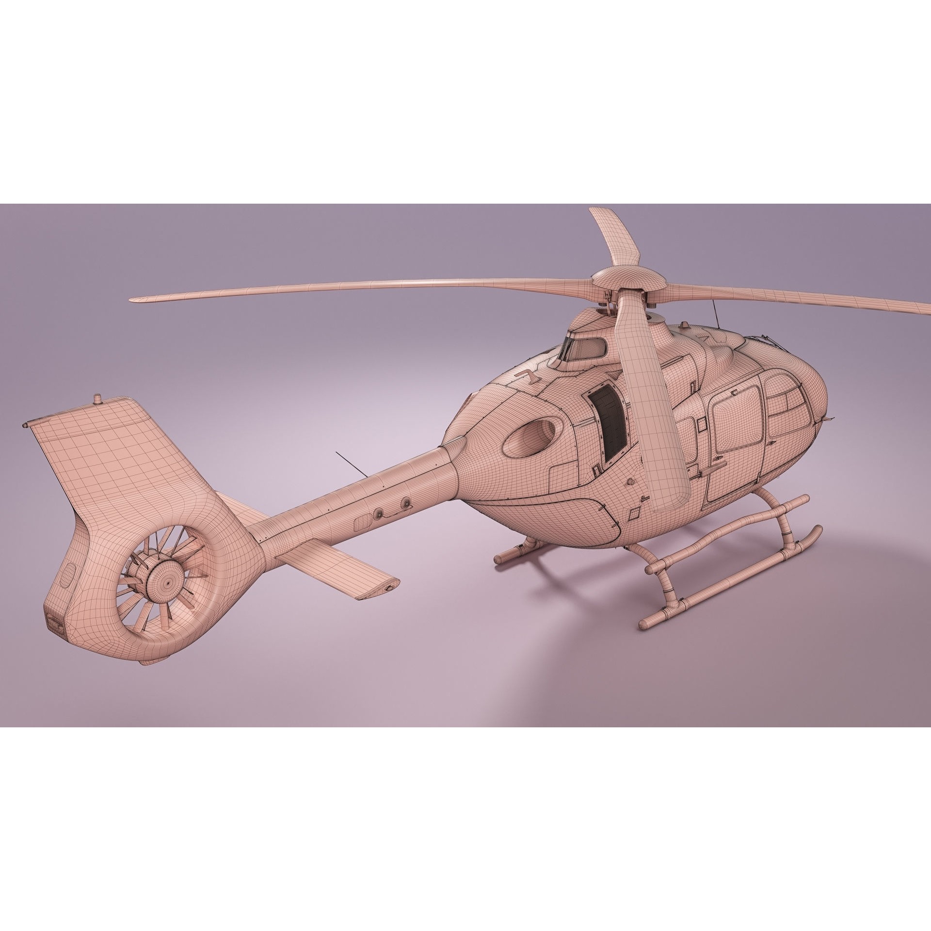 Airbus Helicopter H135 - Game-Ready 3D Model
