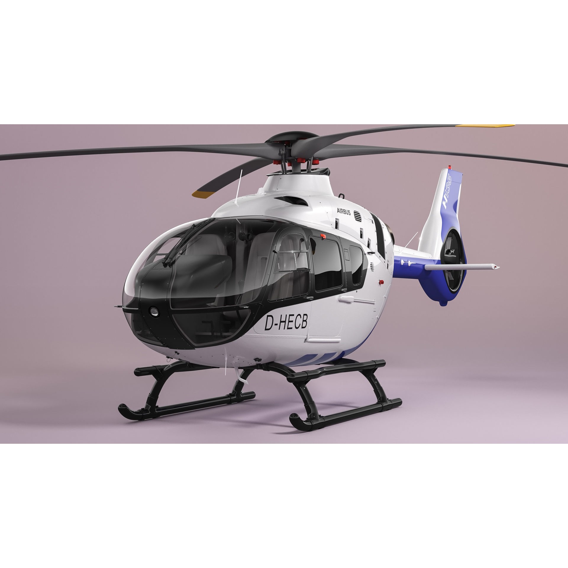 Airbus Helicopter H135 - Game-Ready 3D Model - View 15