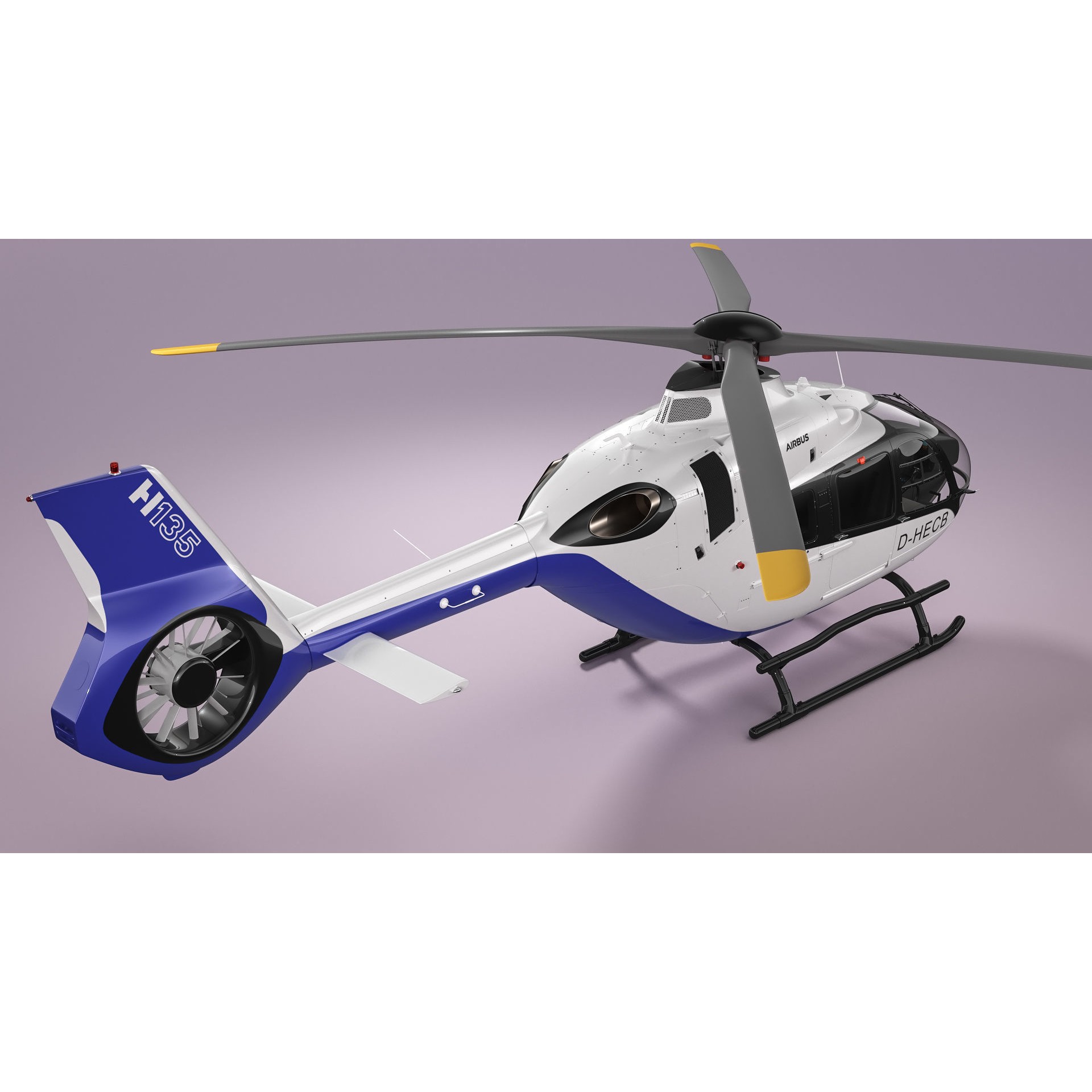 Airbus Helicopter H135 - Game-Ready 3D Model - View 18