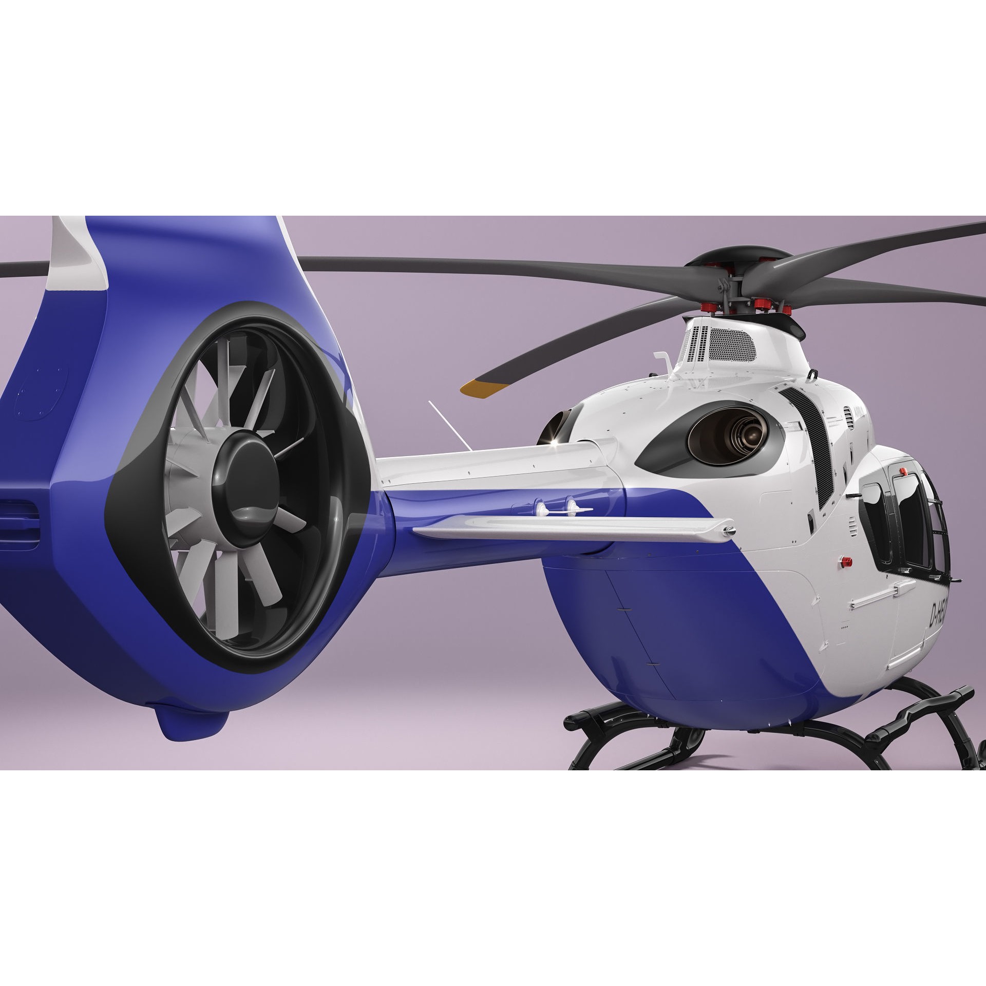 Airbus Helicopter H135 - Game-Ready 3D Model - View 19