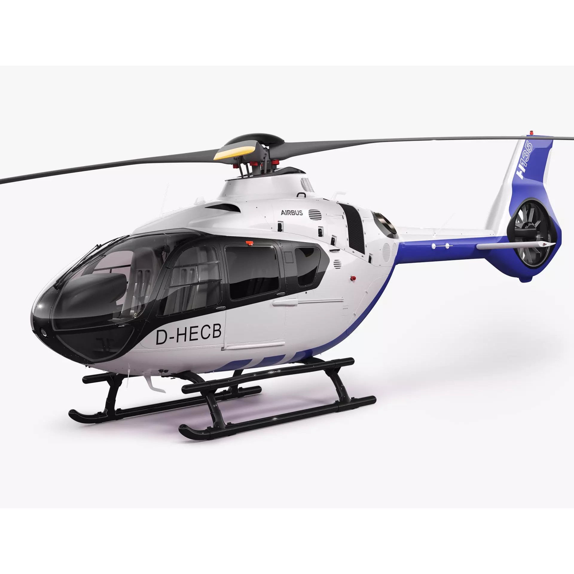 Airbus Helicopter H135 - Game-Ready 3D Model - View 2