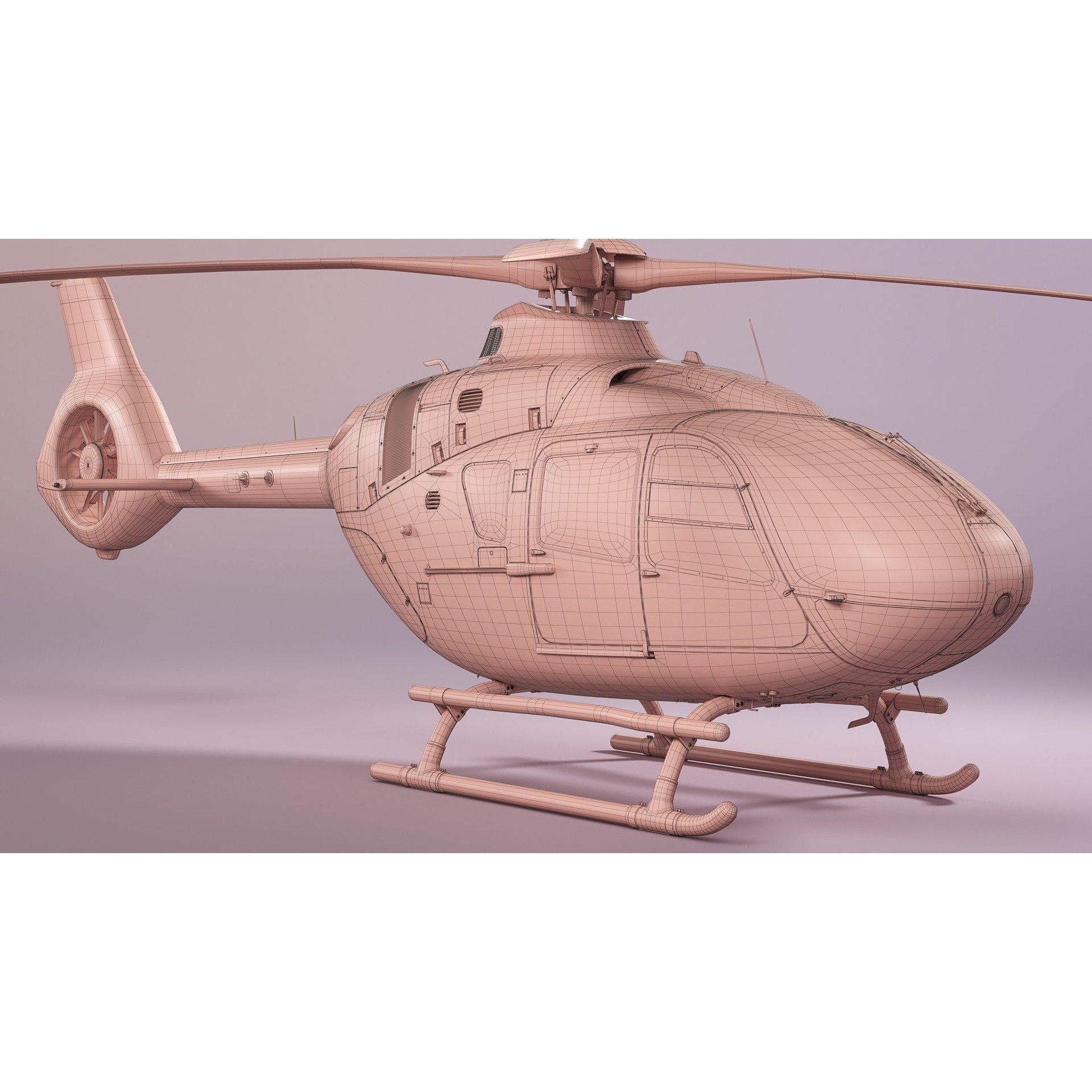 Airbus Helicopter H135 - Game-Ready 3D Model - View 27