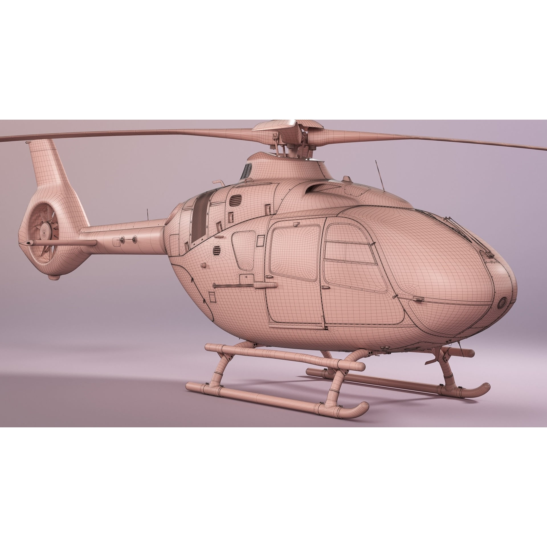Airbus Helicopter H135 - Game-Ready 3D Model - View 29