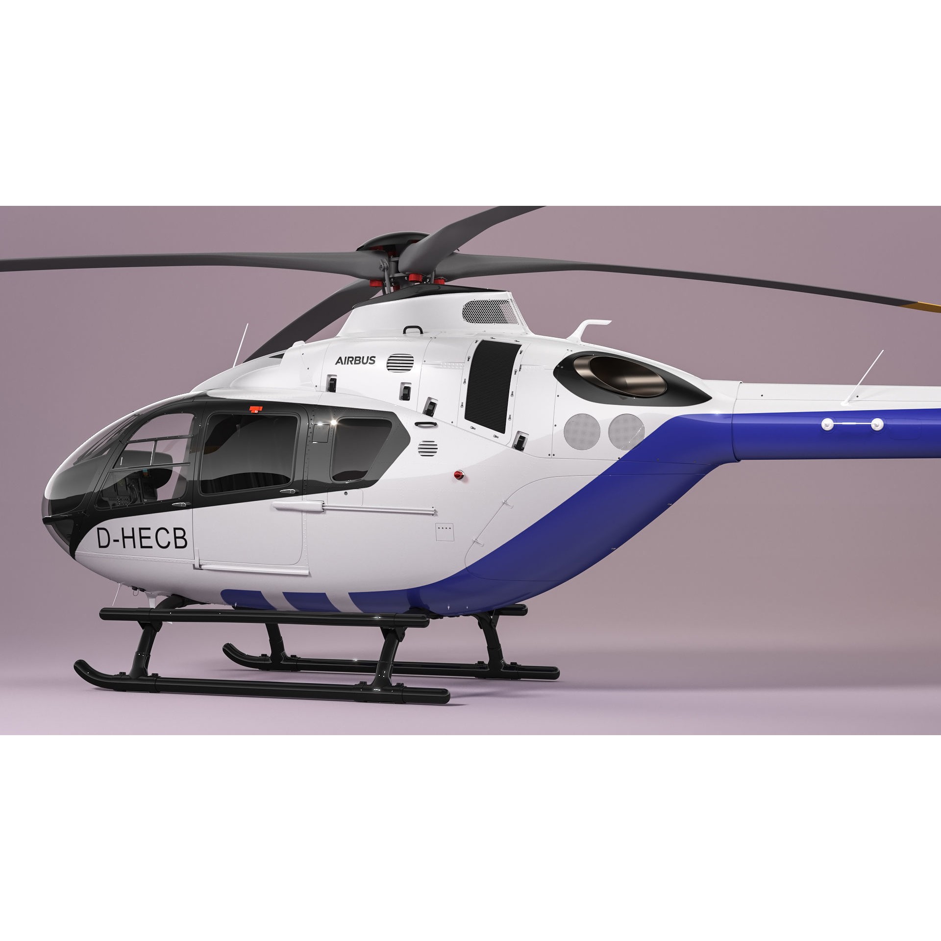 Airbus Helicopter H135 - Game-Ready 3D Model - View 6