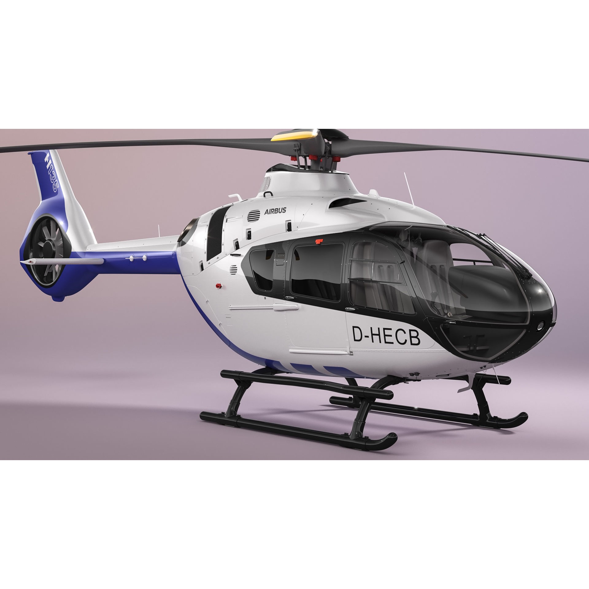 Airbus Helicopter H135 - Game-Ready 3D Model - View 7