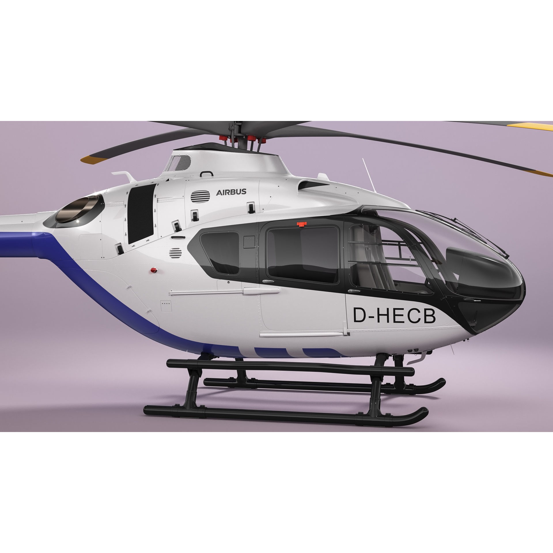 Airbus Helicopter H135 - Game-Ready 3D Model - View 8