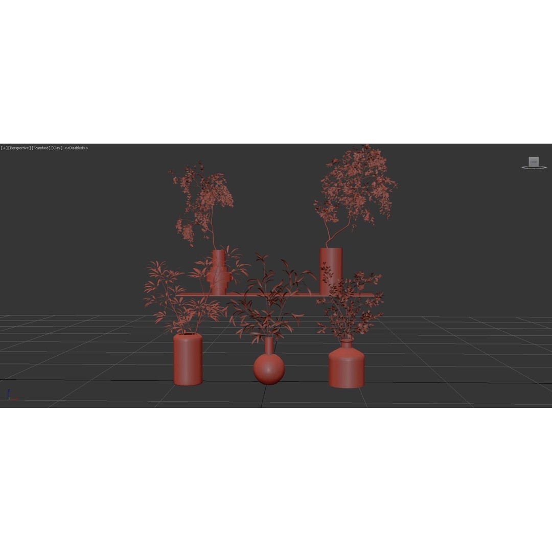 Indoor Plants 3D Model – High Poly PBR Asset, OBJ & 3Dmax