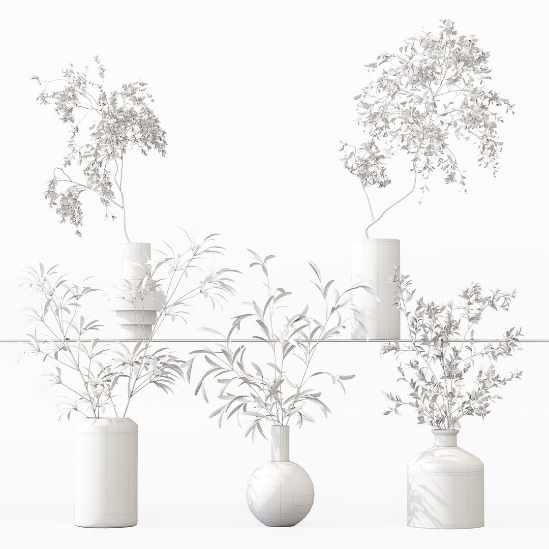 Indoor Plants 3D Model – High Poly PBR Asset, OBJ & 3Dmax - View 13