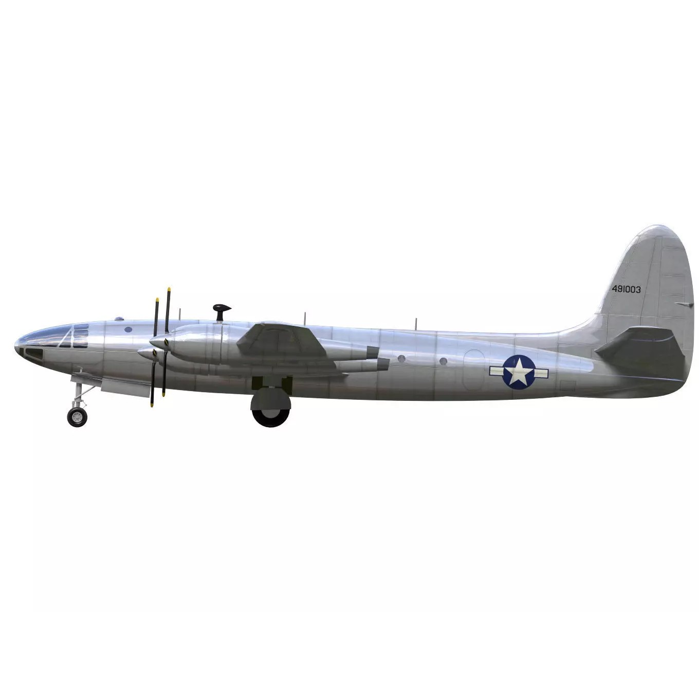 Republic XF-12 Rainbow - 3D Model - View 11