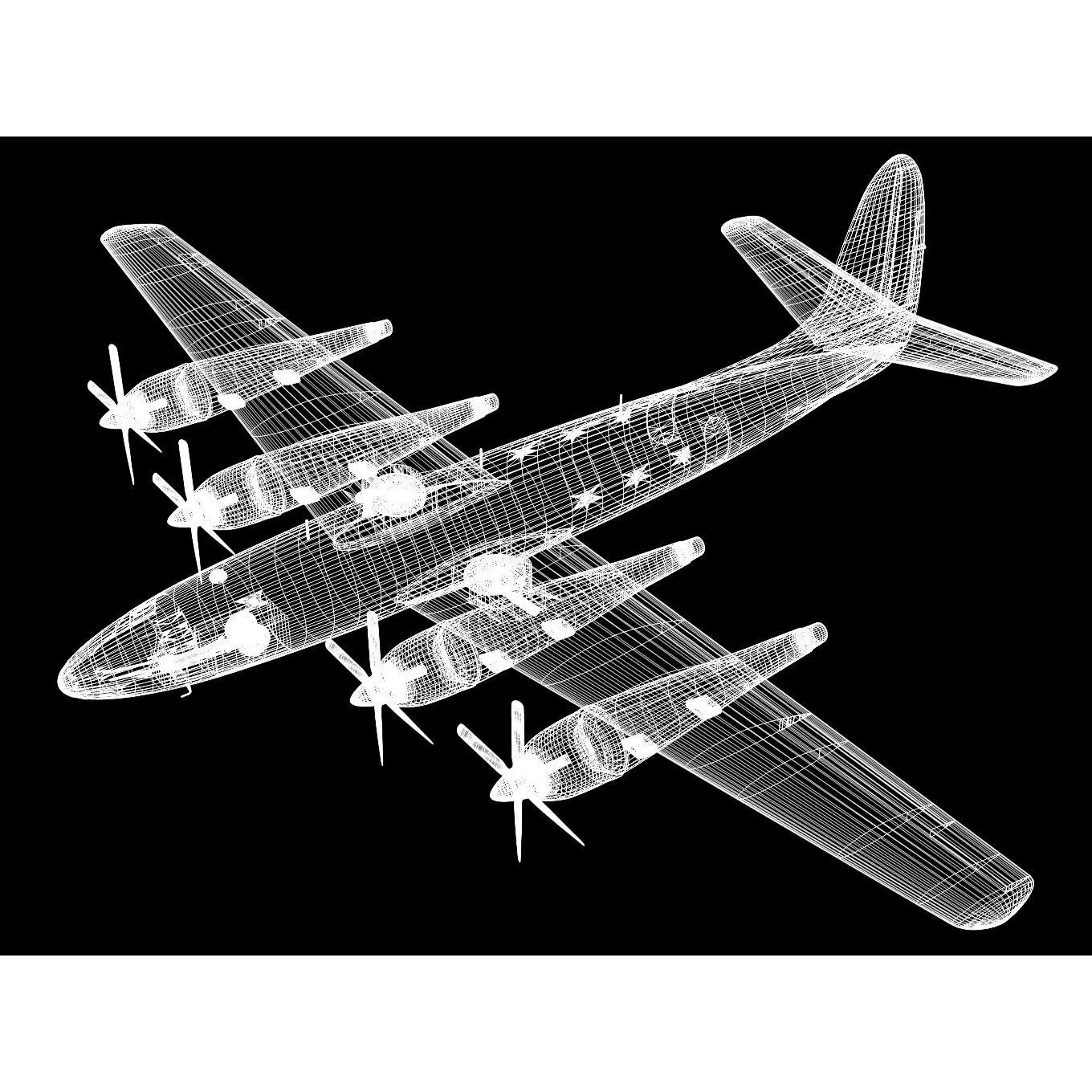 Republic XF-12 Rainbow - 3D Model - View 16