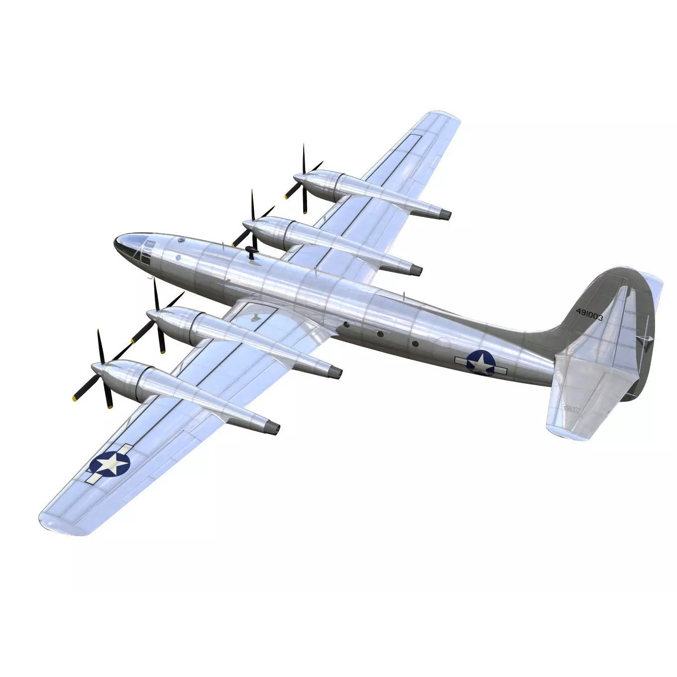 Republic XF-12 Rainbow - 3D Model - View 3